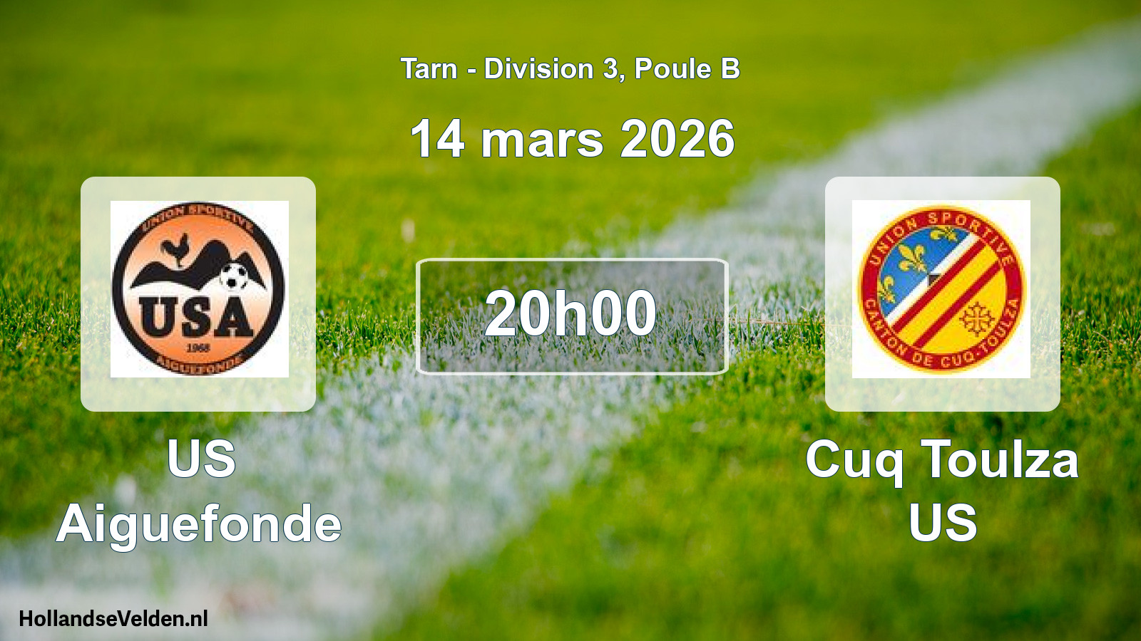 Match programmé: US Aiguefonde - Cuq Toulza US (14 mars 2026)