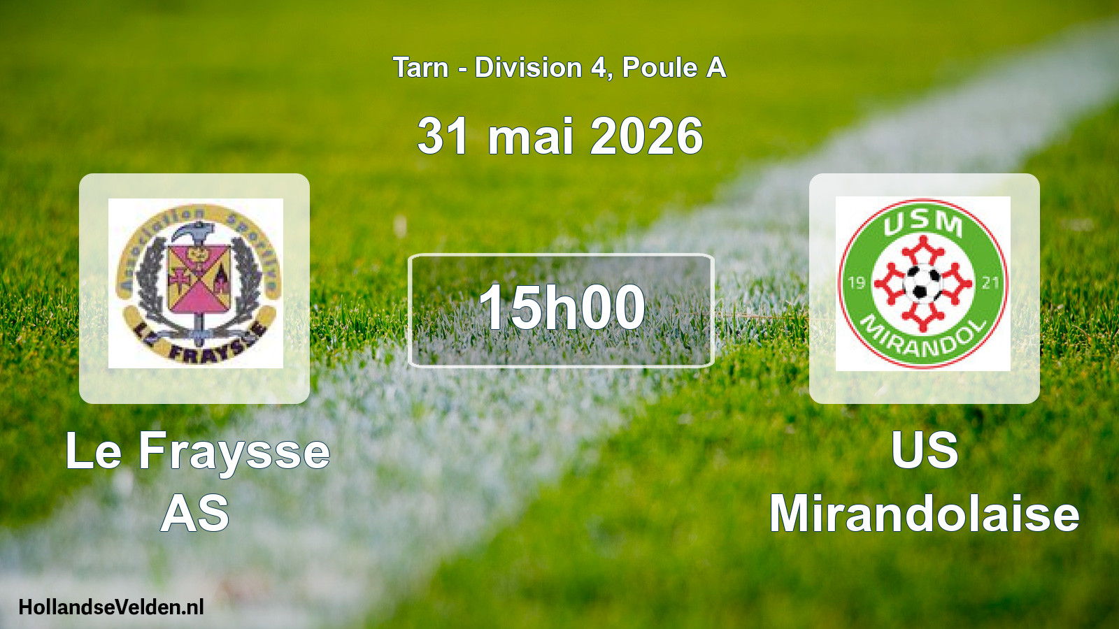 Scheduled Match: Le Fraysse AS - US Mirandolaise (31 May 2026)