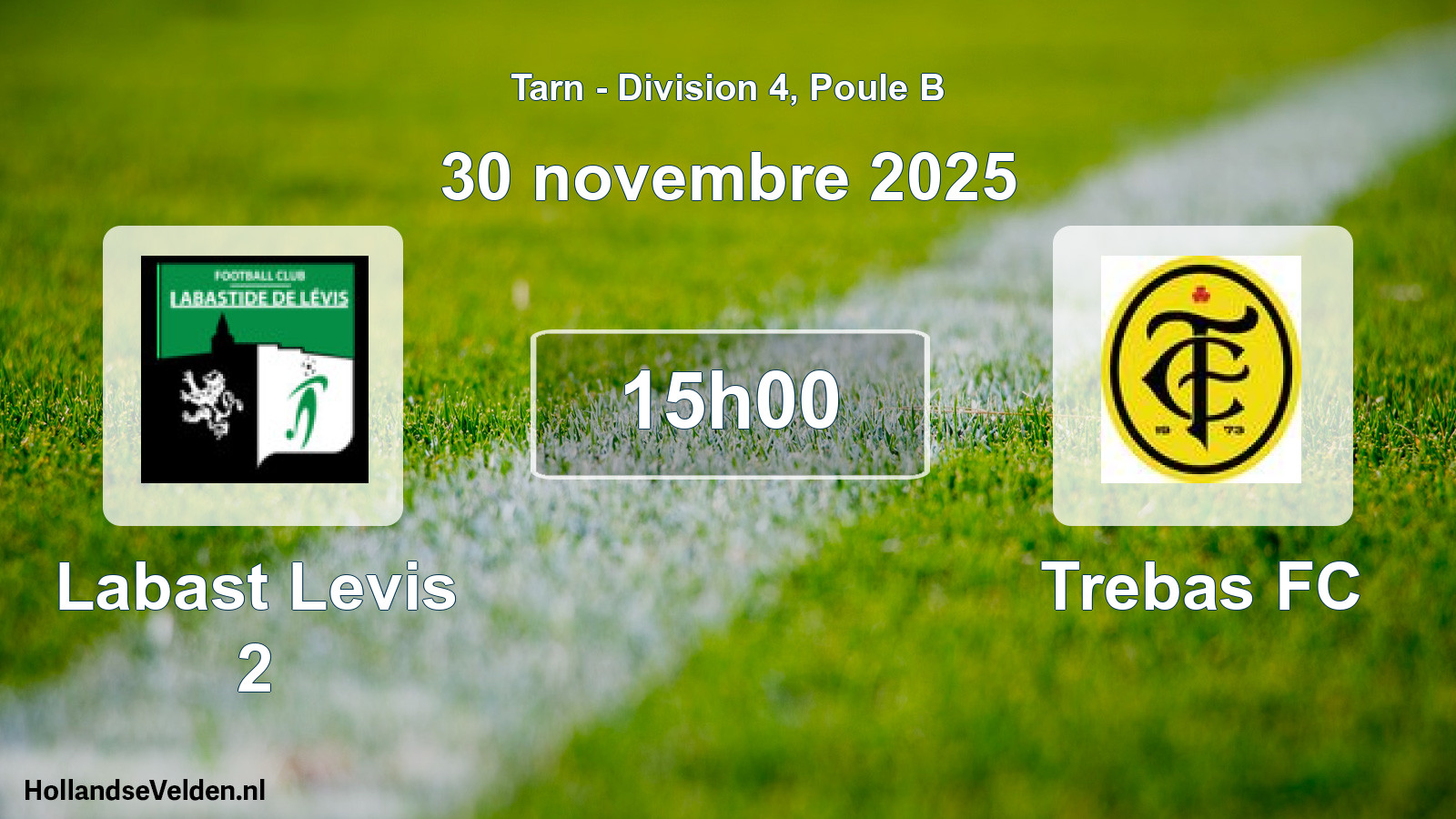 Scheduled Match: Labast Levis 2 - Trebas FC (30 November 2025)