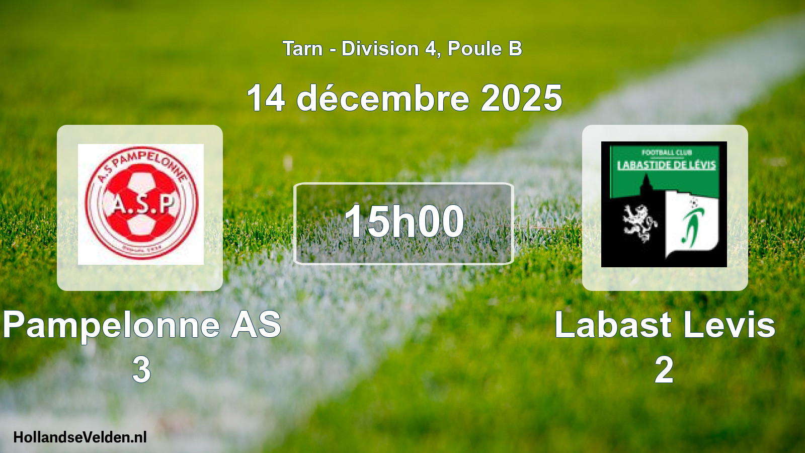 Scheduled Match: Pampelonne AS 3 - Labast Levis 2 (14 December 2025)