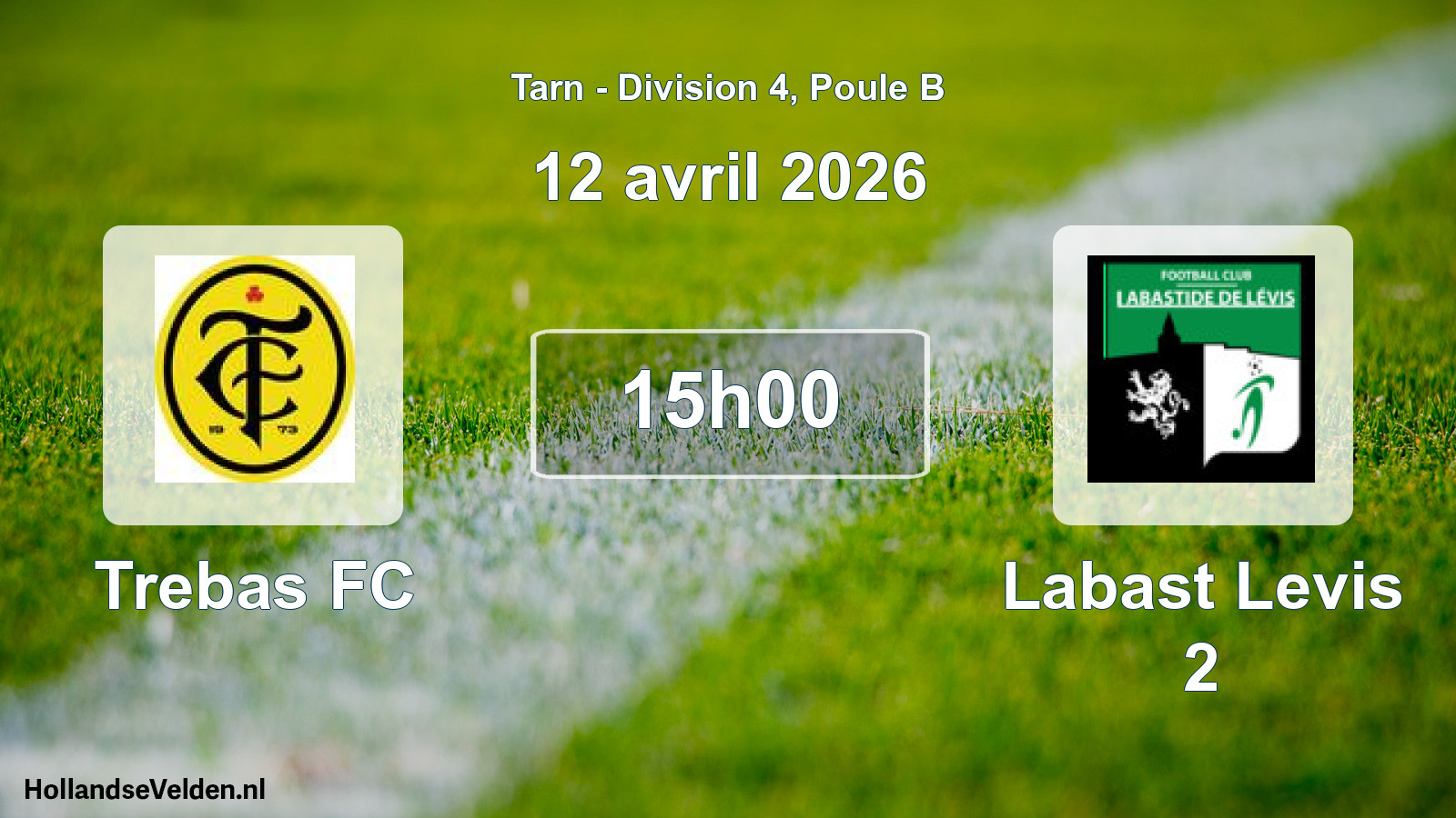Scheduled Match: Trebas FC - Labast Levis 2 (12 April 2026)