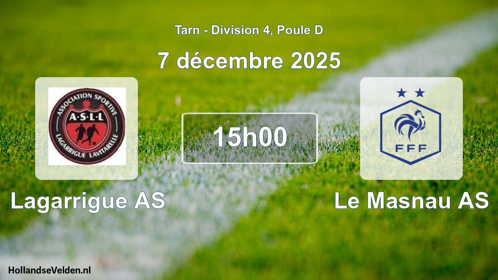 Scheduled Match: Lagarrigue AS - Le Masnau AS (9 November 2025)
