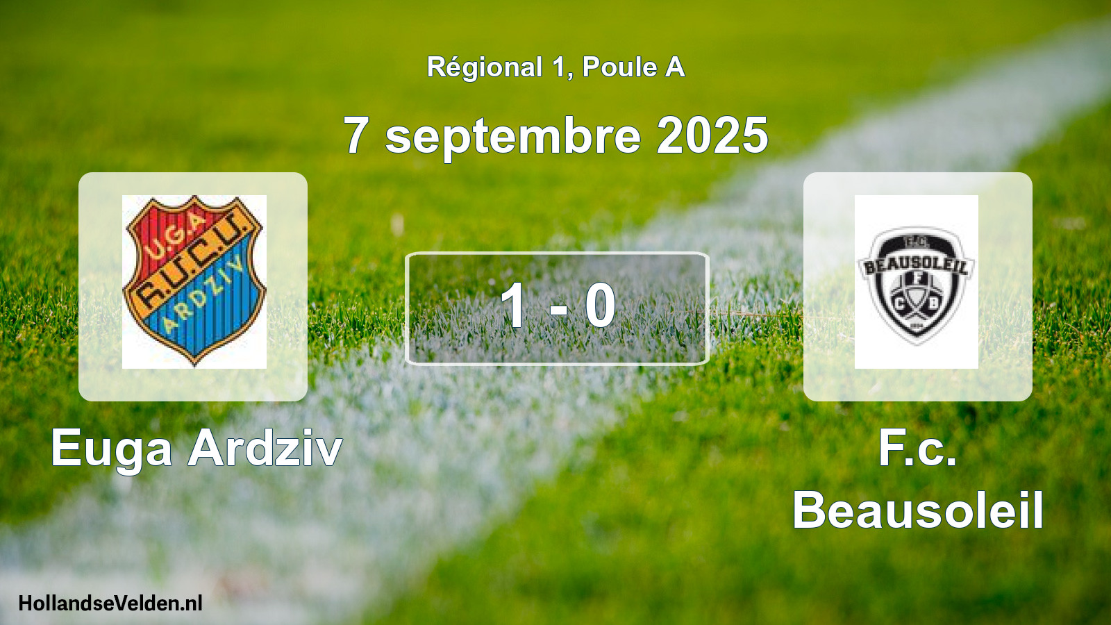 Total number of matches played: Euga Ardziv - F.c. Beausoleil 1 - 0 (7 September 2025)