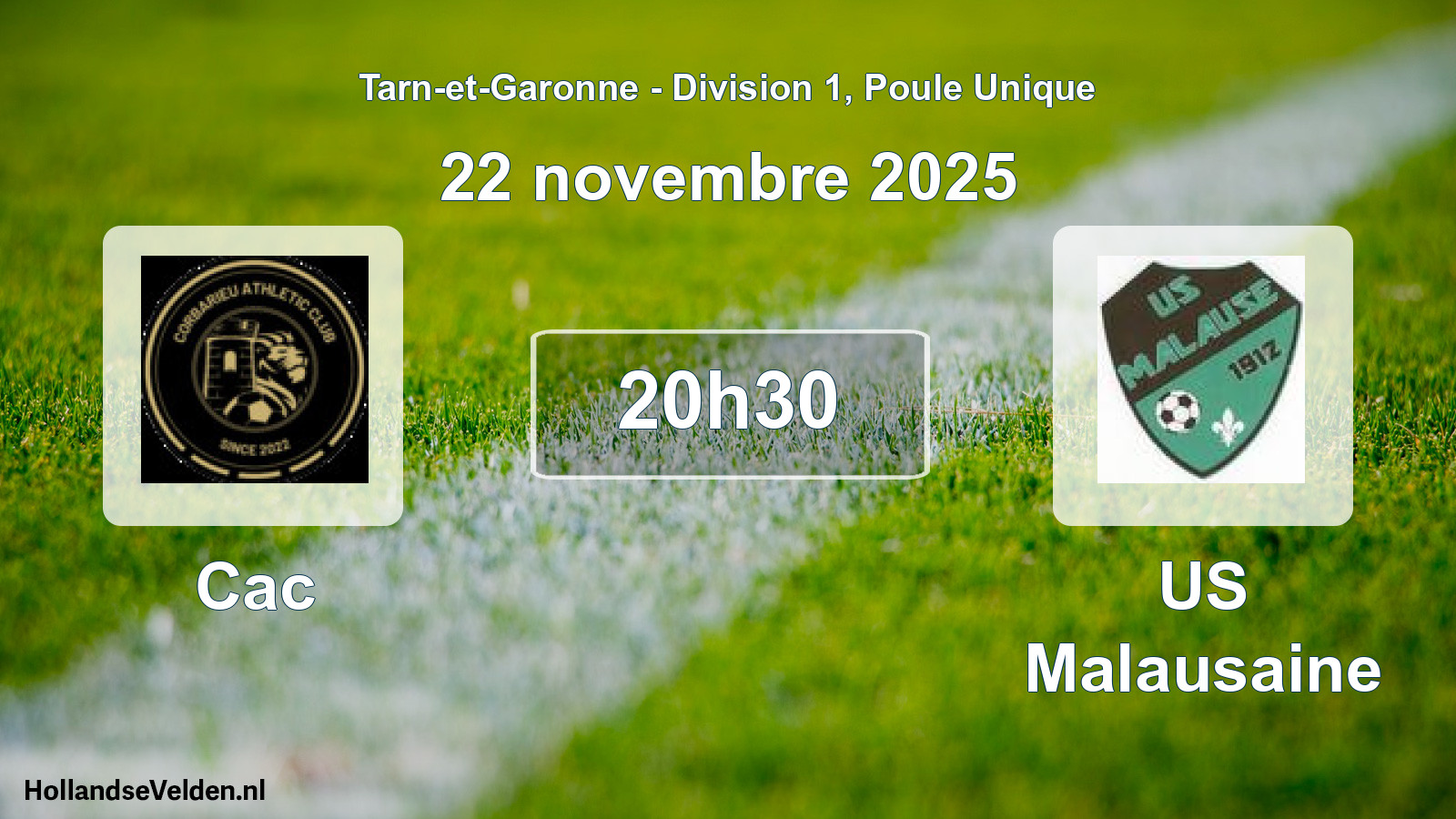 Scheduled Match: Cac - US Malausaine (22 November 2025)