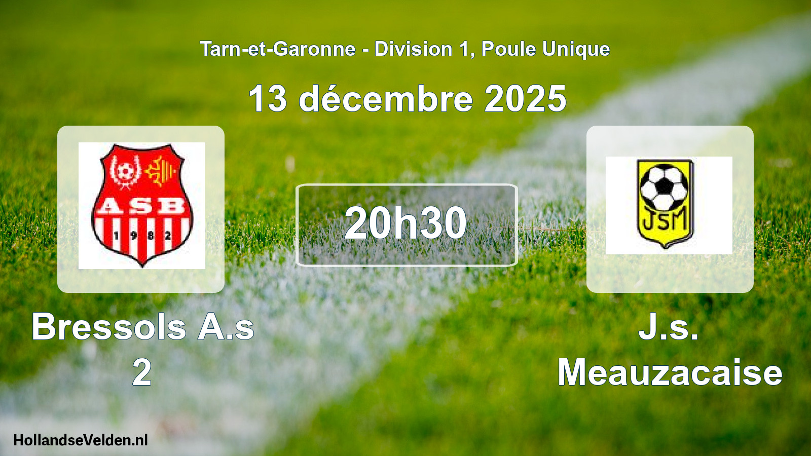 Scheduled Match: Bressols A.s 2 - J.s. Meauzacaise (13 December 2025)