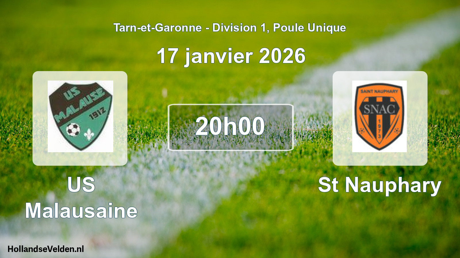 Match programmé: US Malausaine - St Nauphary (17 janvier 2026)