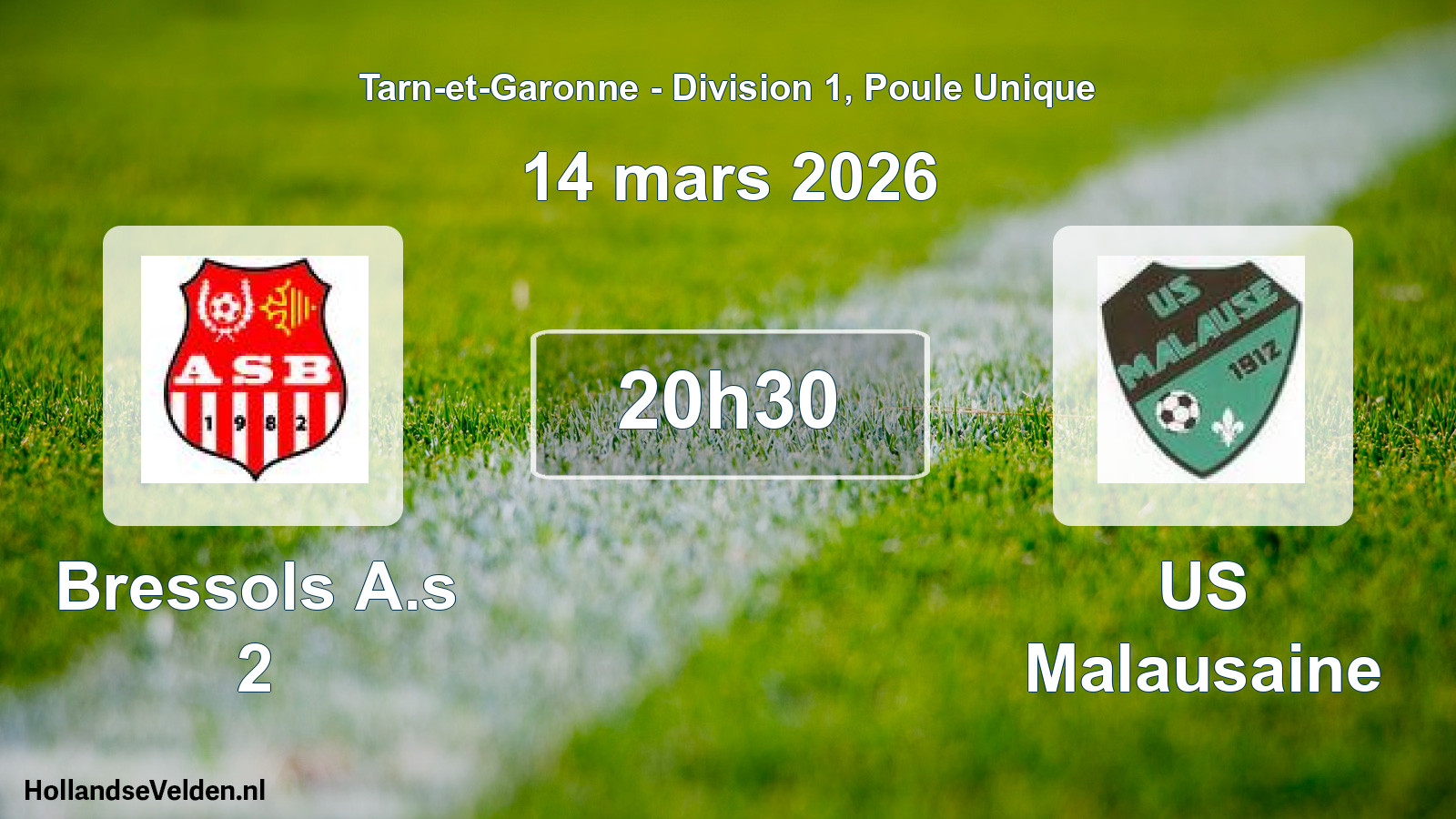 Scheduled Match: Bressols A.s 2 - US Malausaine (14 March 2026)
