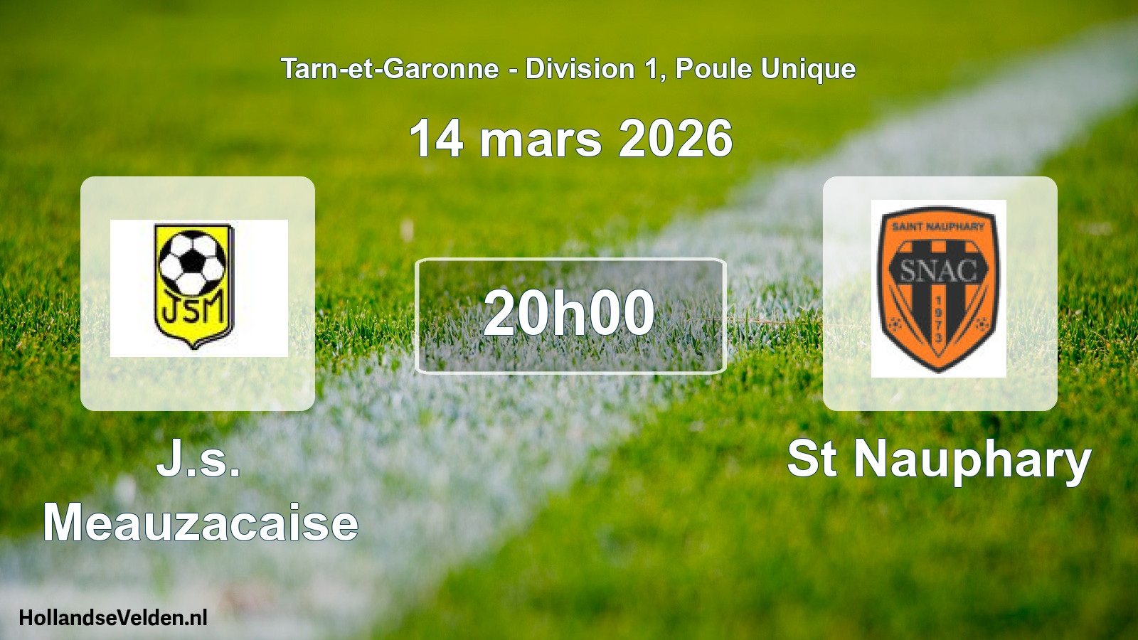 Scheduled Match: J.s. Meauzacaise - St Nauphary (14 March 2026)