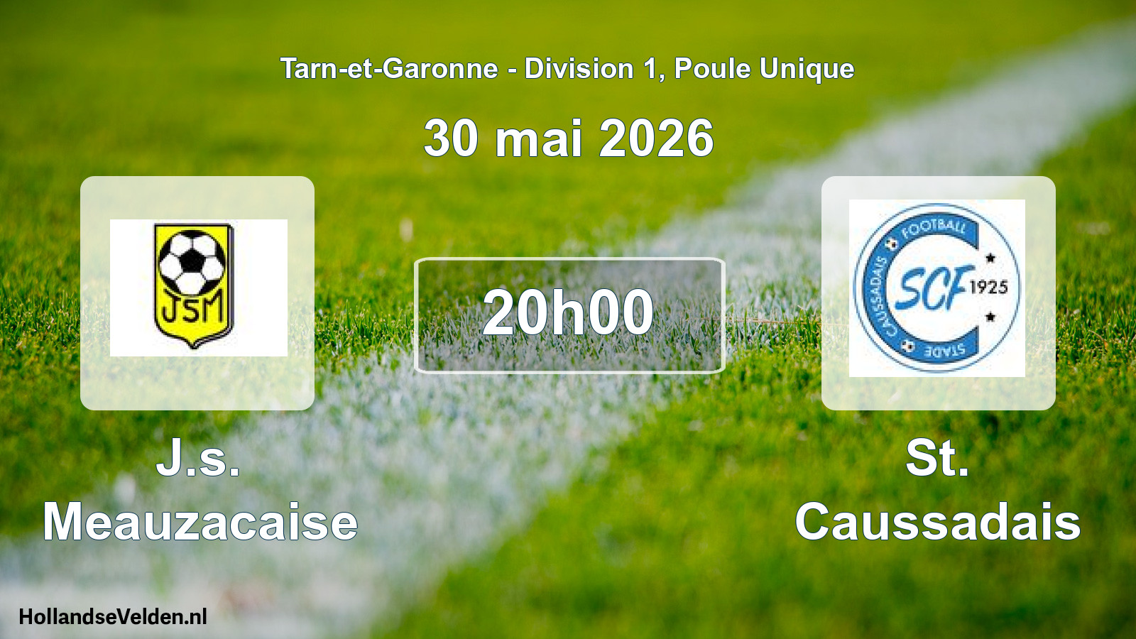 Scheduled Match: J.s. Meauzacaise - St. Caussadais (30 May 2026)