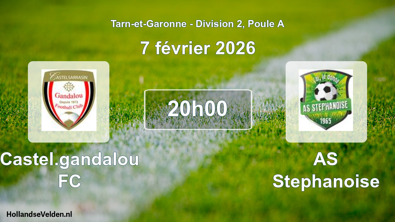 Match programmé: Castel.gandalou FC - AS Stephanoise (7 février 2026)
