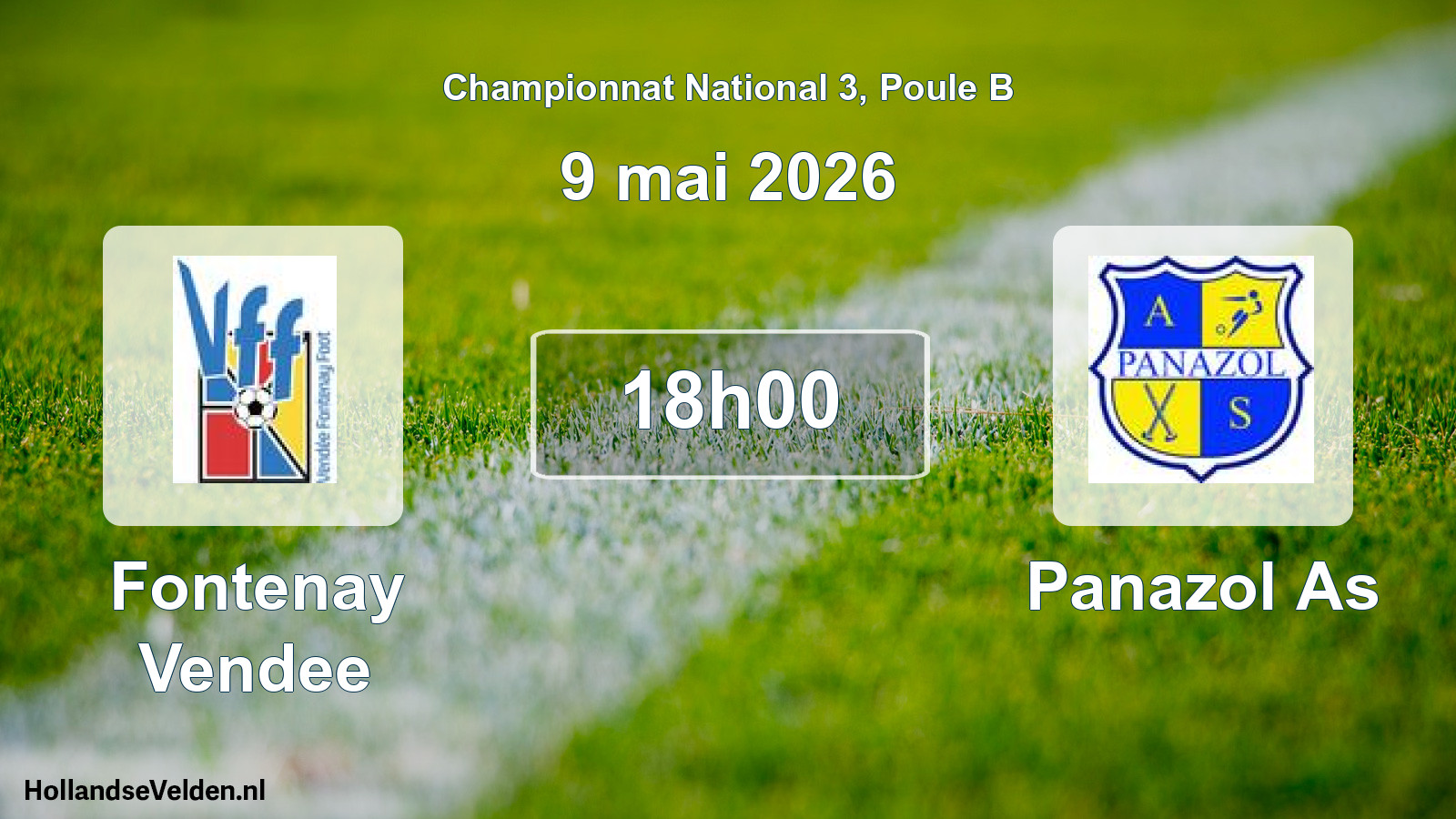 Geplande wedstrijd: Fontenay Vendee - Panazol As (9 mai 2026)