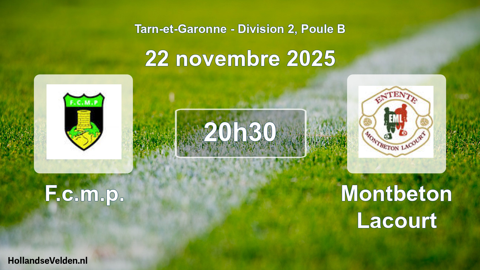 Scheduled Match: F.c.m.p. - Montbeton Lacourt (22 November 2025)