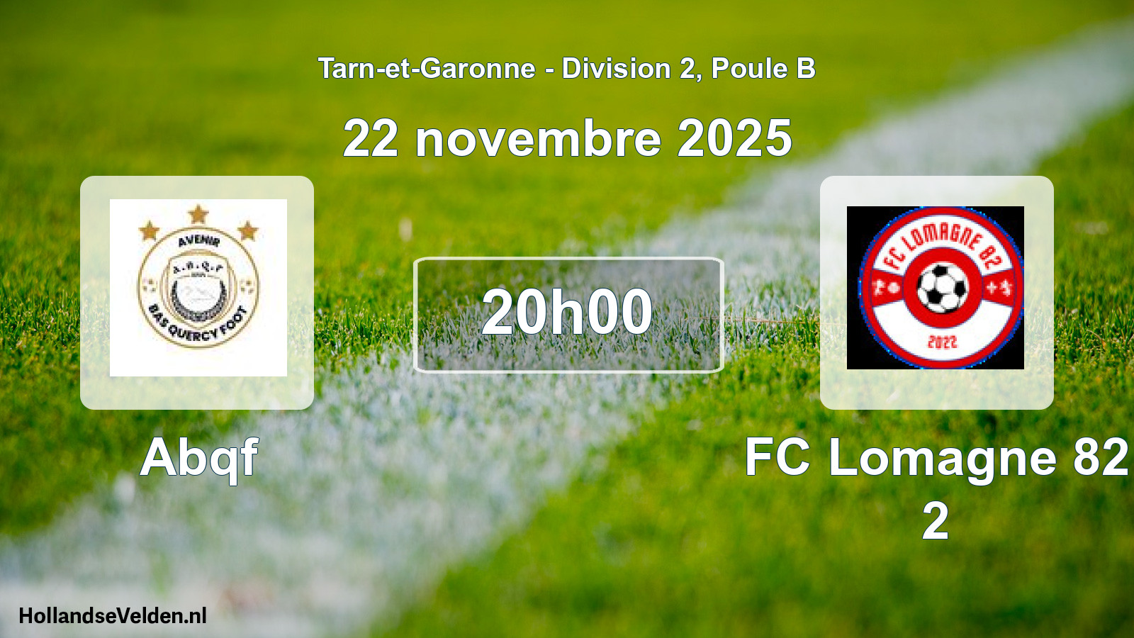 Scheduled Match: Abqf - FC Lomagne 82 2 (22 November 2025)