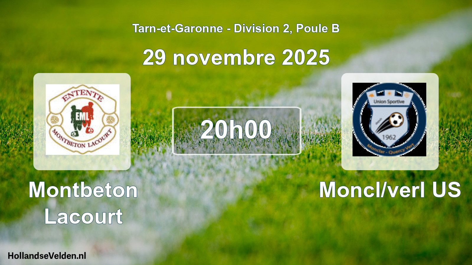 Geplande wedstrijd: Montbeton Lacourt - Moncl/verl US (29 november 2025)