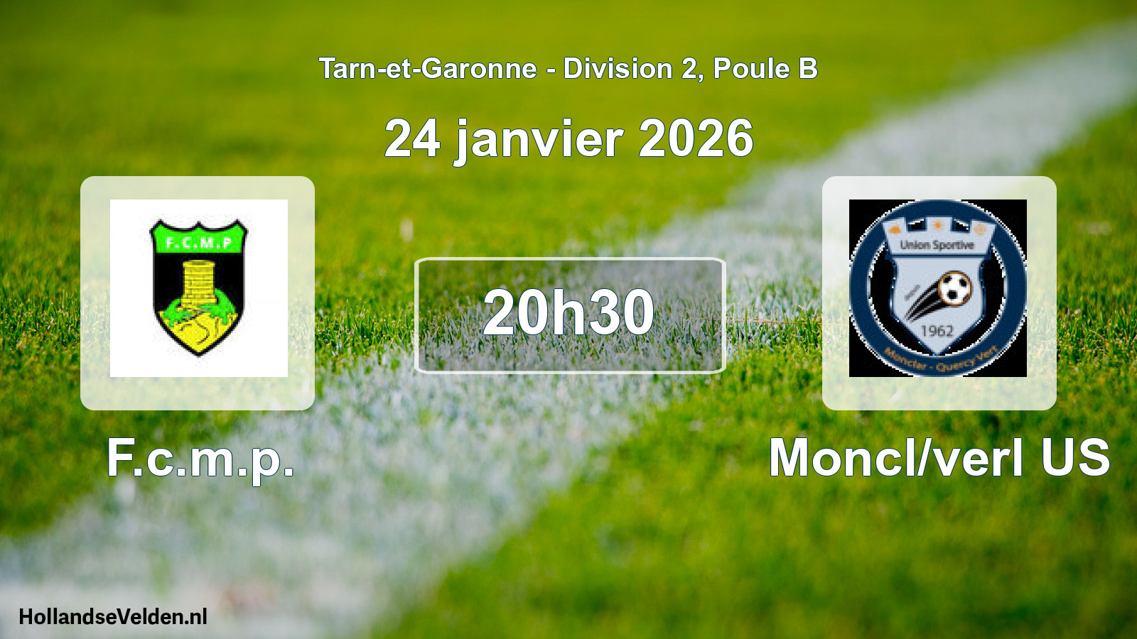 Scheduled Match: F.c.m.p. - Moncl/verl US (24 January 2026)