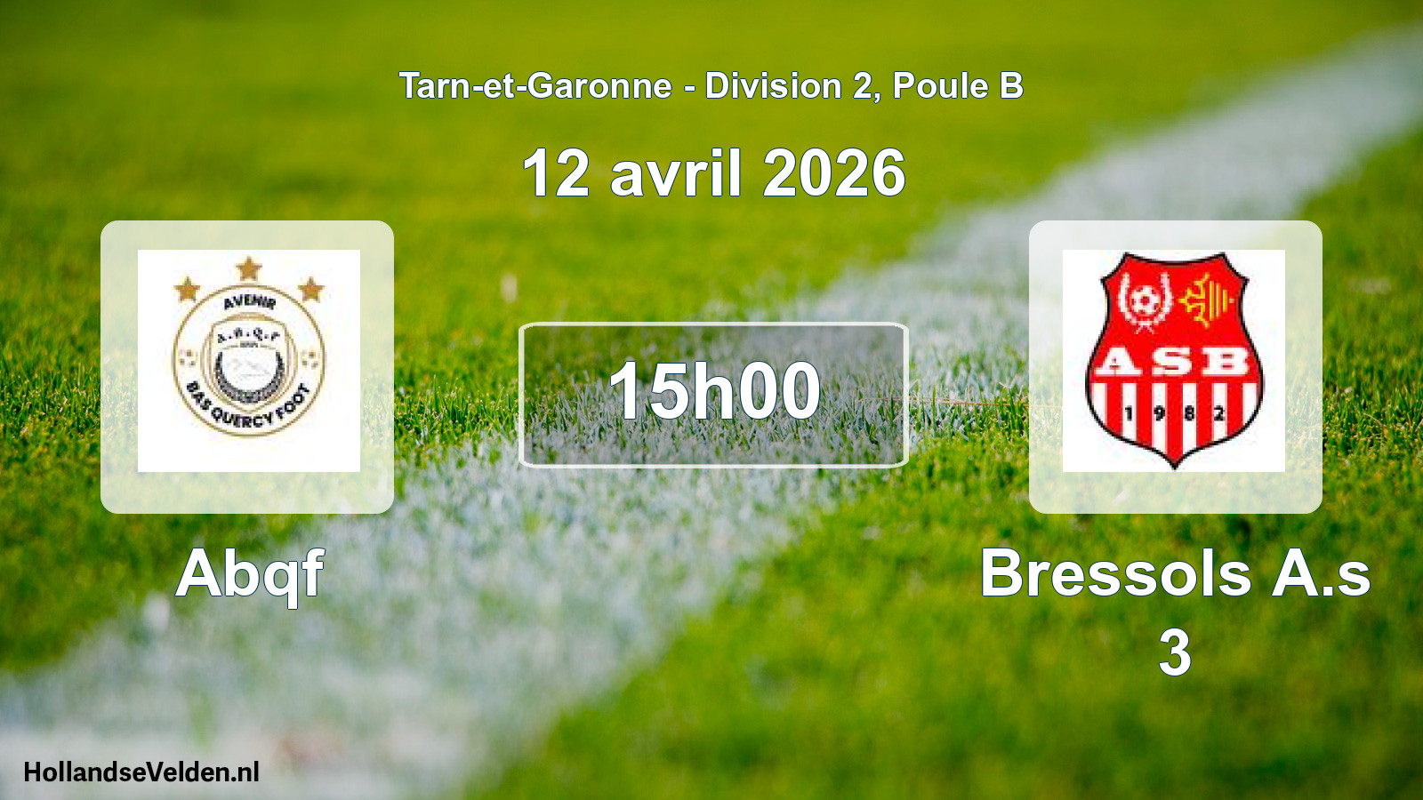 Scheduled Match: Abqf - Bressols A.s 3 (12 April 2026)