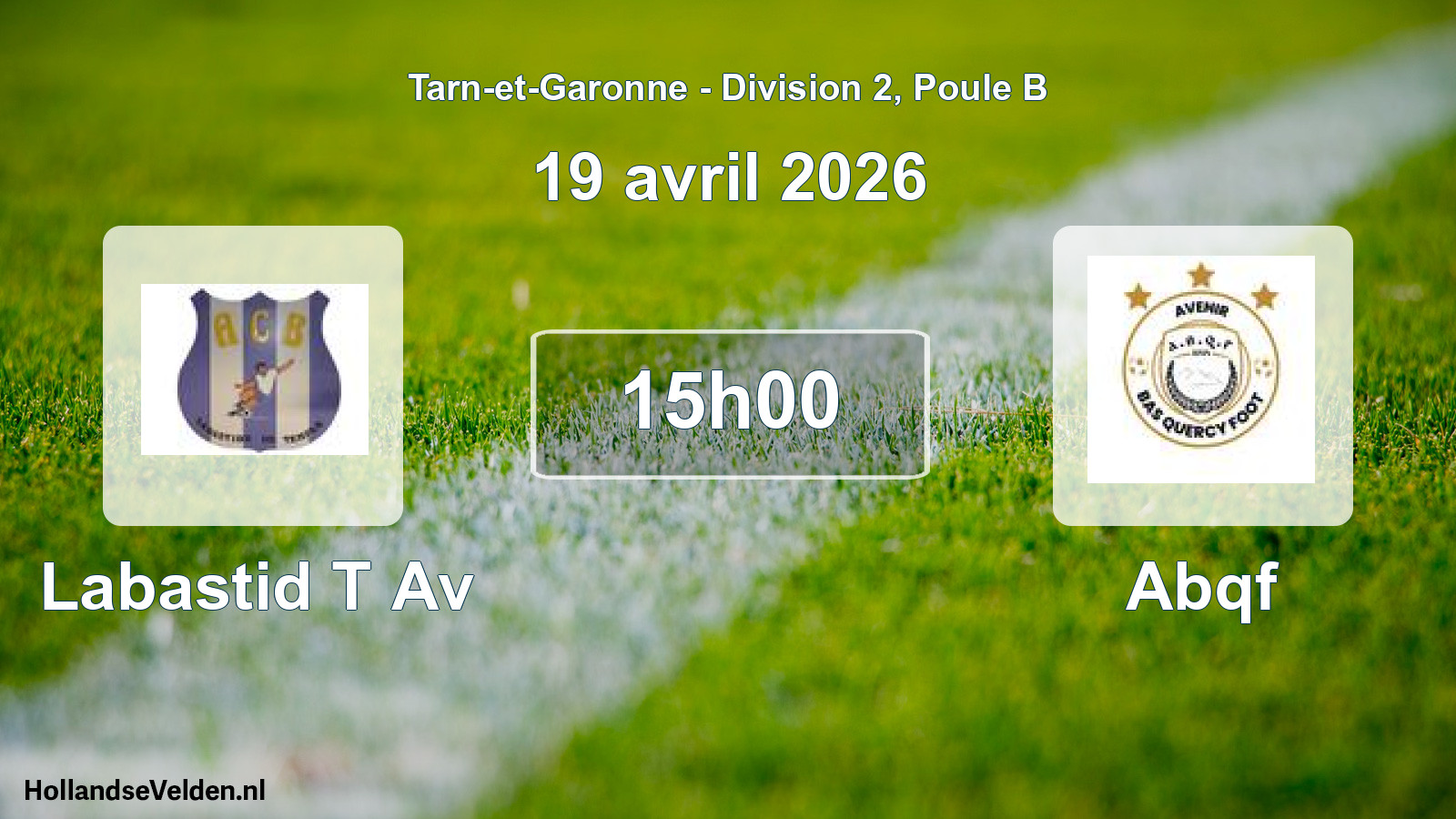 Scheduled Match: Labastid T Av - Abqf (19 April 2026)