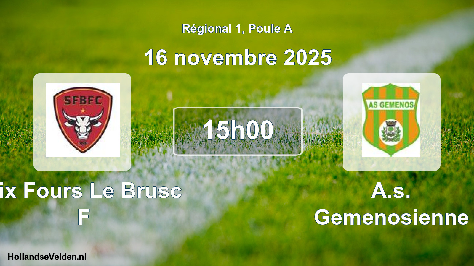 Scheduled Match: Six Fours Le Brusc F - A.s. Gemenosienne (16 November 2025)