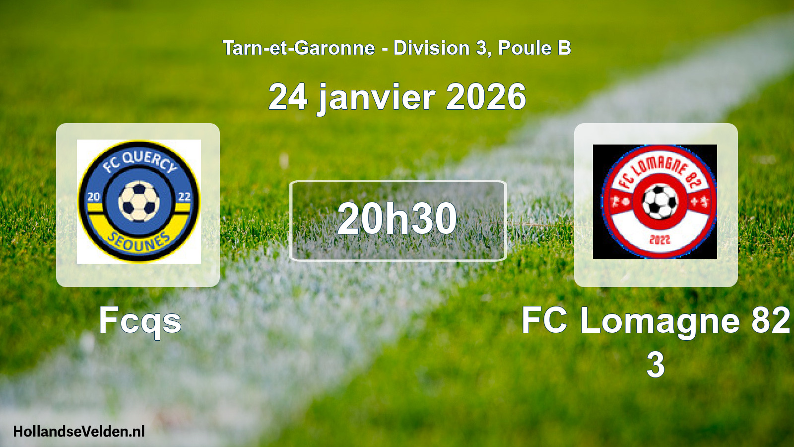 Scheduled Match: Fcqs - FC Lomagne 82 3 (24 January 2026)