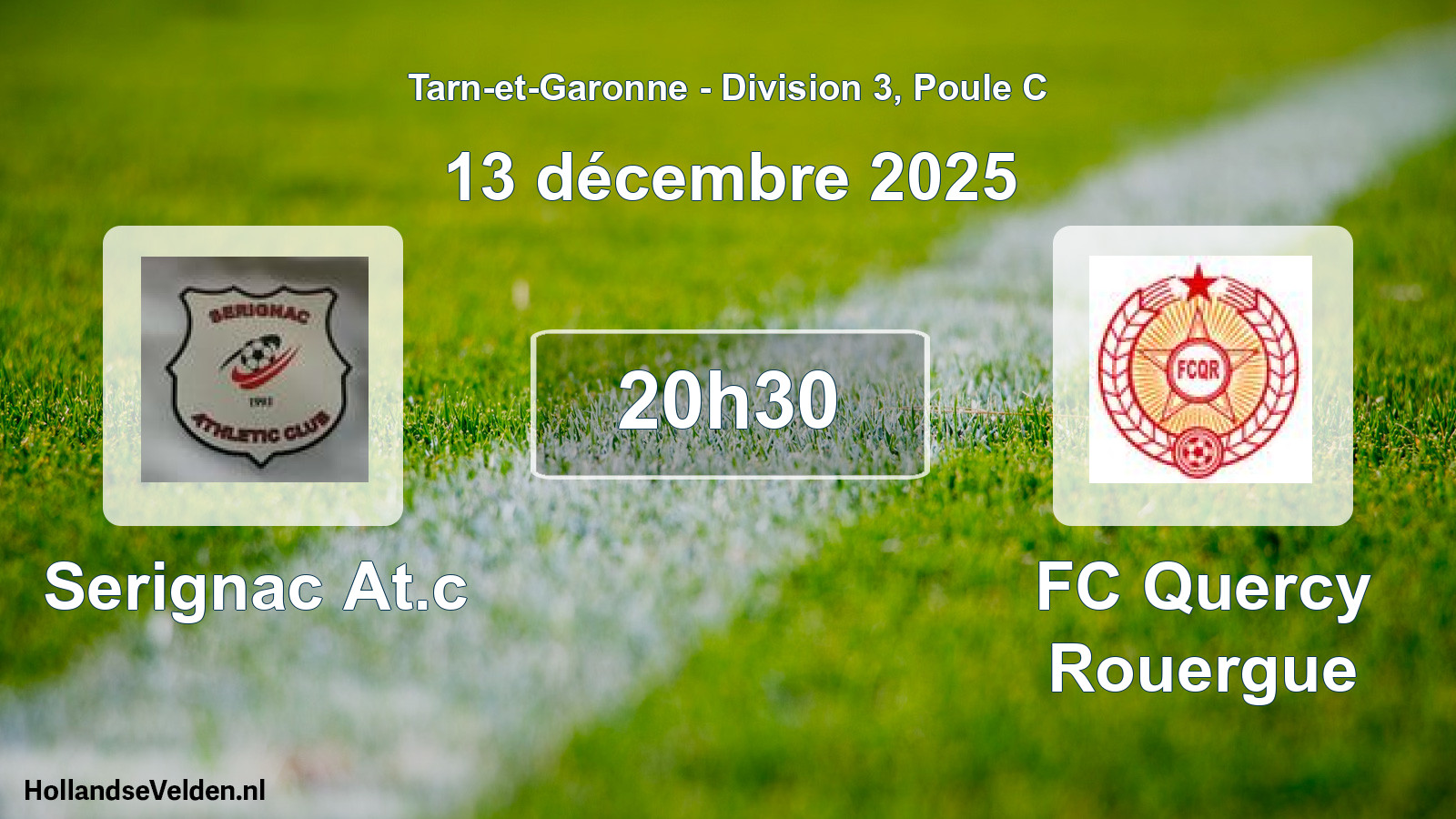 Scheduled Match: Serignac At.c - FC Quercy Rouergue (13 December 2025)
