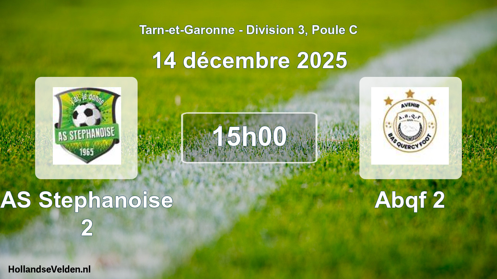 Scheduled Match: AS Stephanoise 2 - Abqf 2 (14 December 2025)