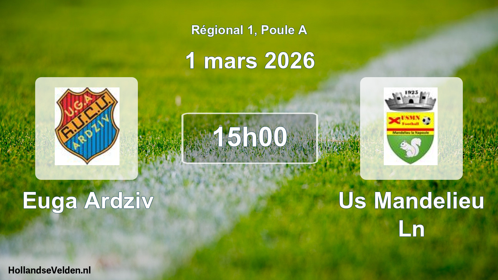 Scheduled Match: Euga Ardziv - Us Mandelieu Ln (1 March 2026)