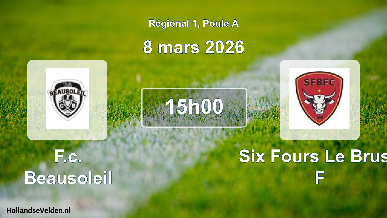 Scheduled Match: F.c. Beausoleil - Six Fours Le Brusc F (8 March 2026)
