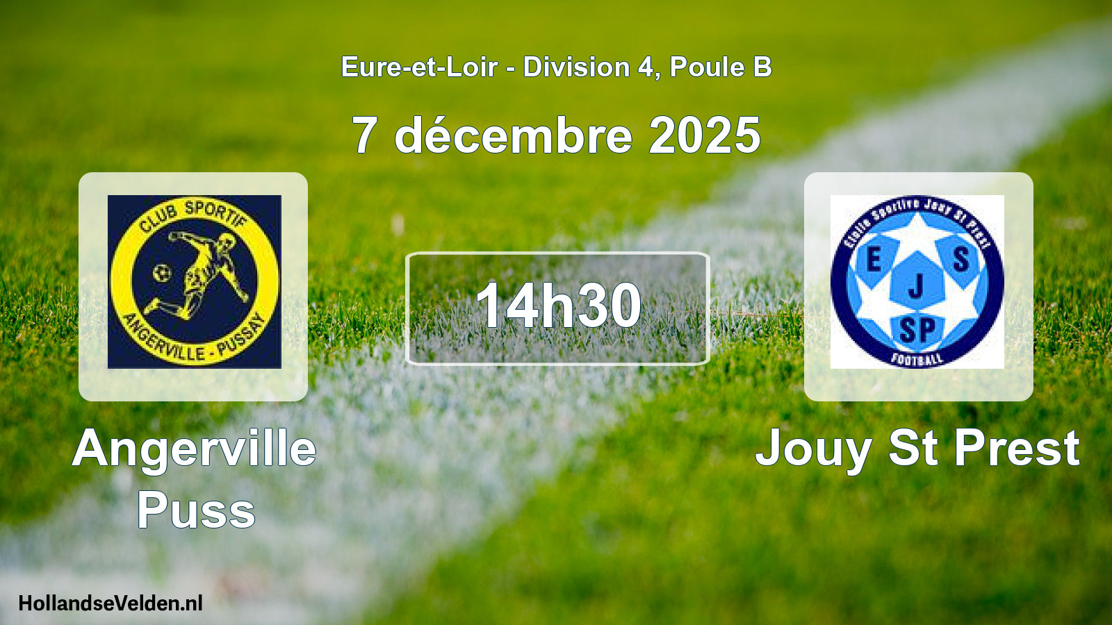 Geplande wedstrijd: Angerville Puss - Jouy St Prest (7 december 2025)