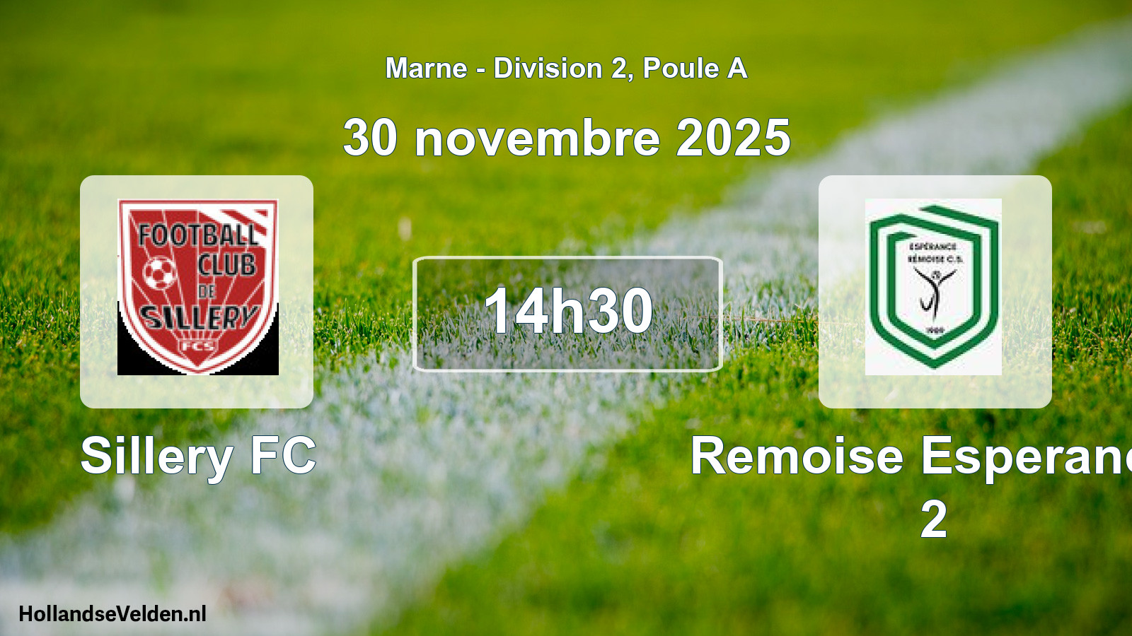 Geplande wedstrijd: Sillery FC - Remoise Esperance 2 (30 november 2025)