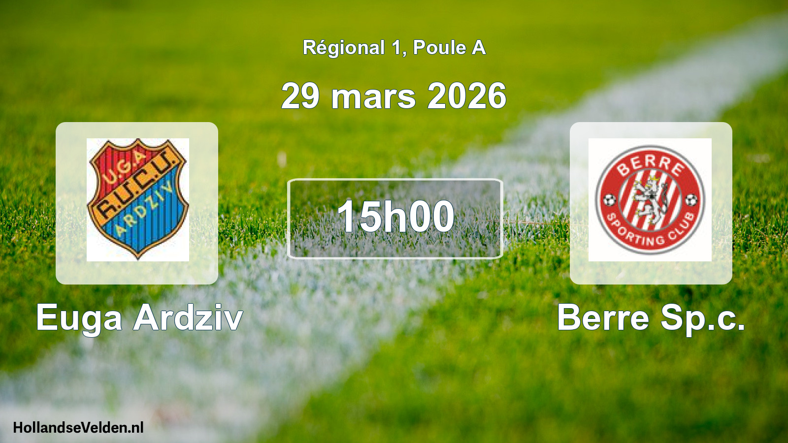 Scheduled Match: Euga Ardziv - Berre Sp.c. (29 March 2026)