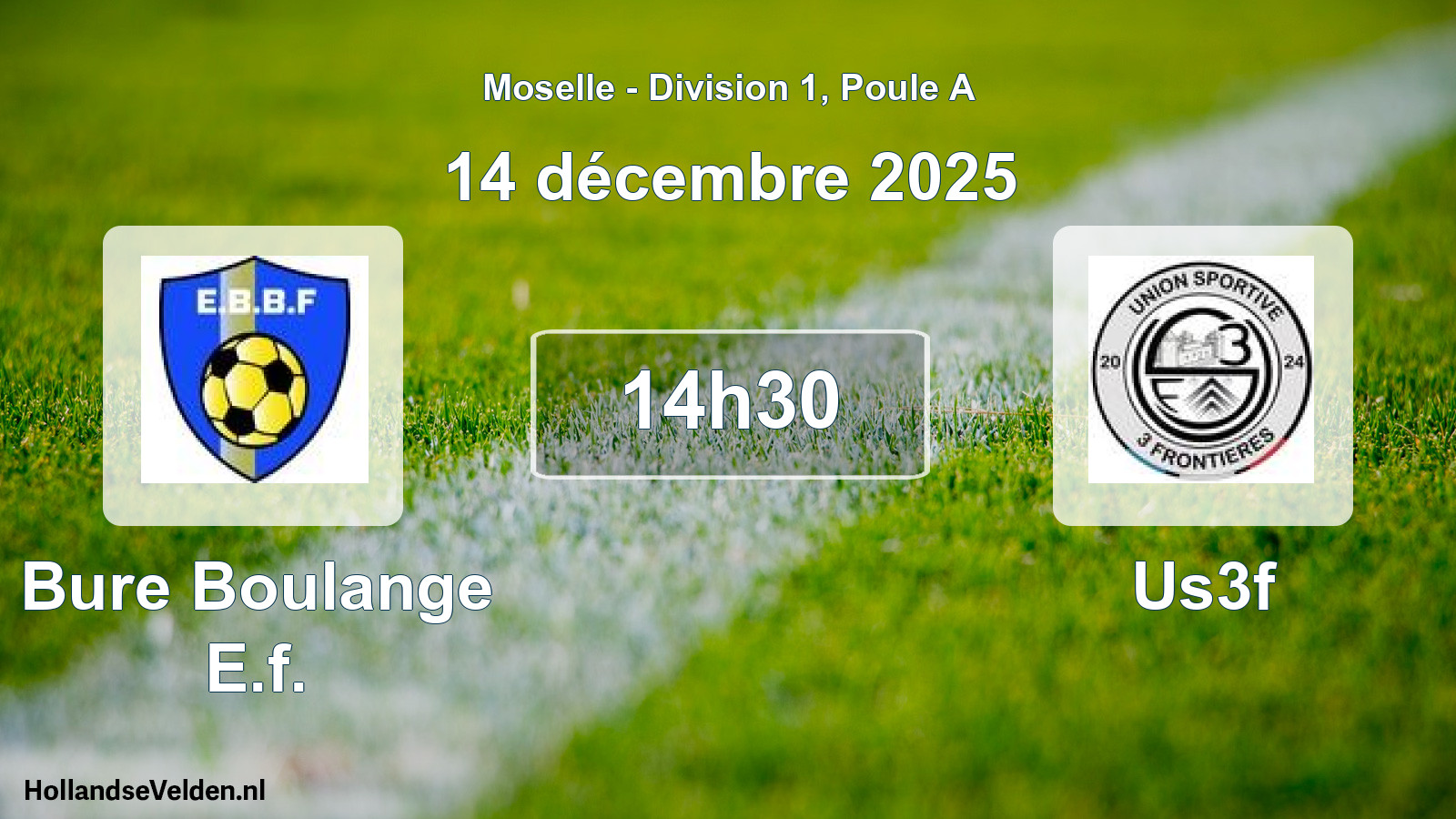 Scheduled Match: Bure Boulange E.f. - Us3f (14 December 2025)