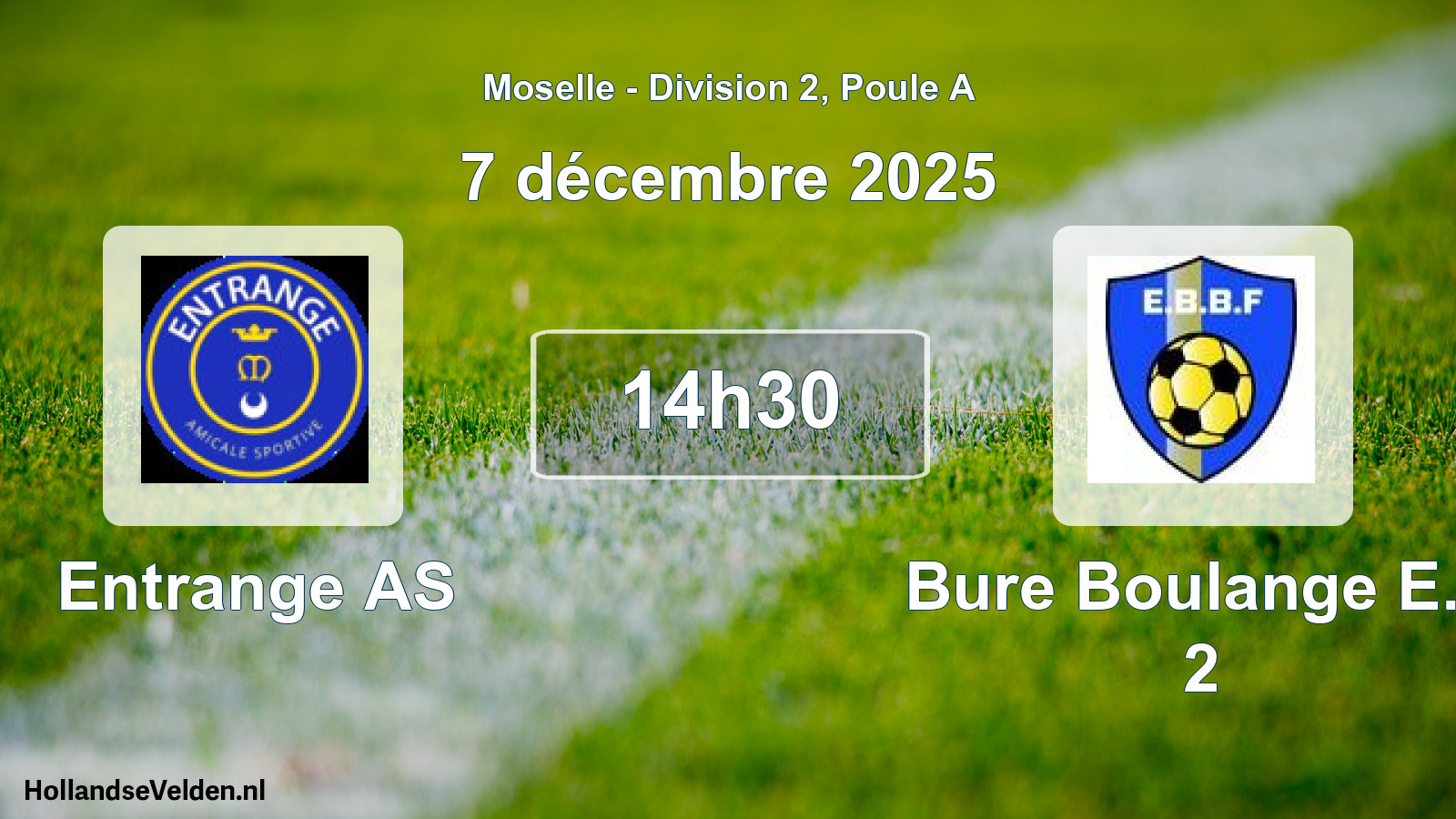 Scheduled Match: Entrange AS - Bure Boulange E.f. 2 (7 December 2025)