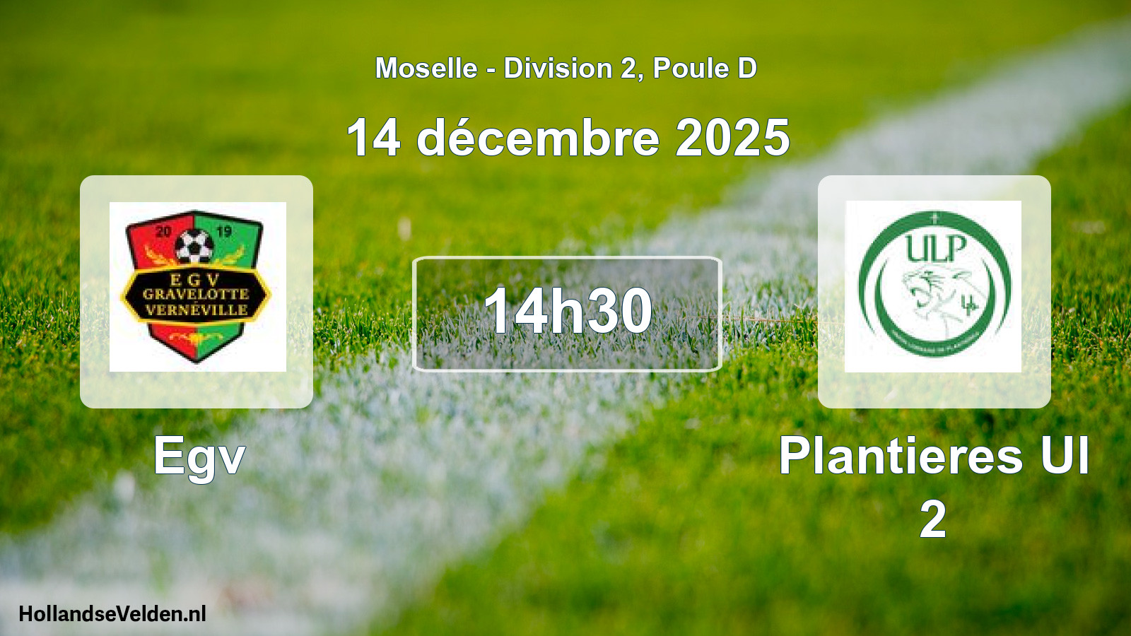 Scheduled Match: Egv - Plantieres Ul 2 (14 December 2025)