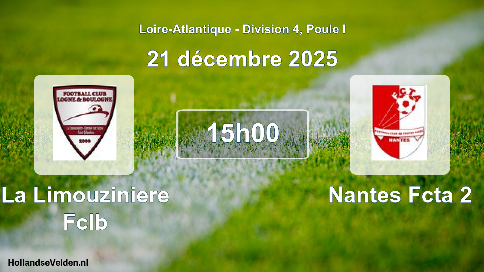 Geplande wedstrijd: La Limouziniere Fclb - Nantes Fcta 2 (21 december 2025)