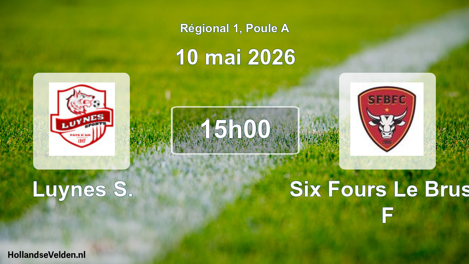 Scheduled Match: Luynes S. - Six Fours Le Brusc F (10 May 2026)