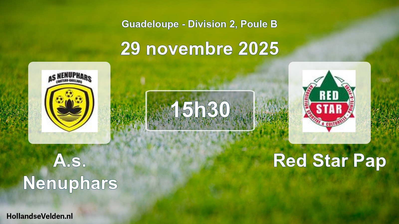 Geplande wedstrijd: A.s. Nenuphars - Red Star Pap (29 november 2025)