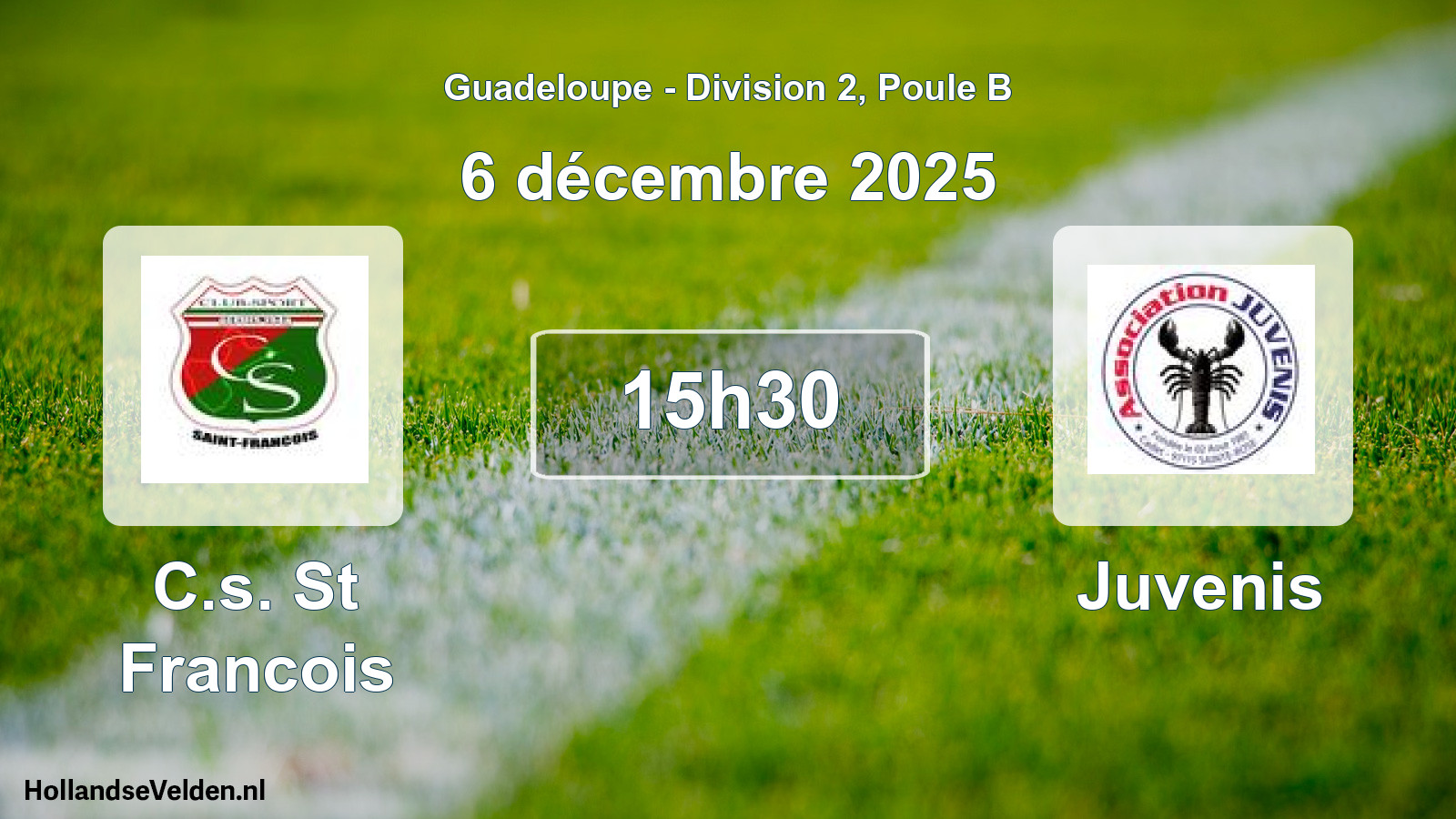 Match programmé: C.s. St Francois - Juvenis (6 décembre 2025)