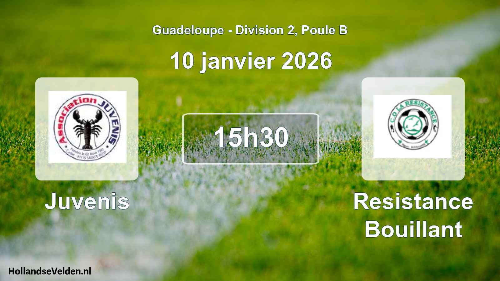Scheduled Match: Juvenis - Resistance Bouillant (10 January 2026)