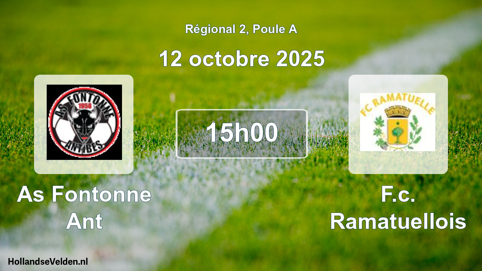 Scheduled Match: As Fontonne Ant - F.c. Ramatuellois (12 October 2025)
