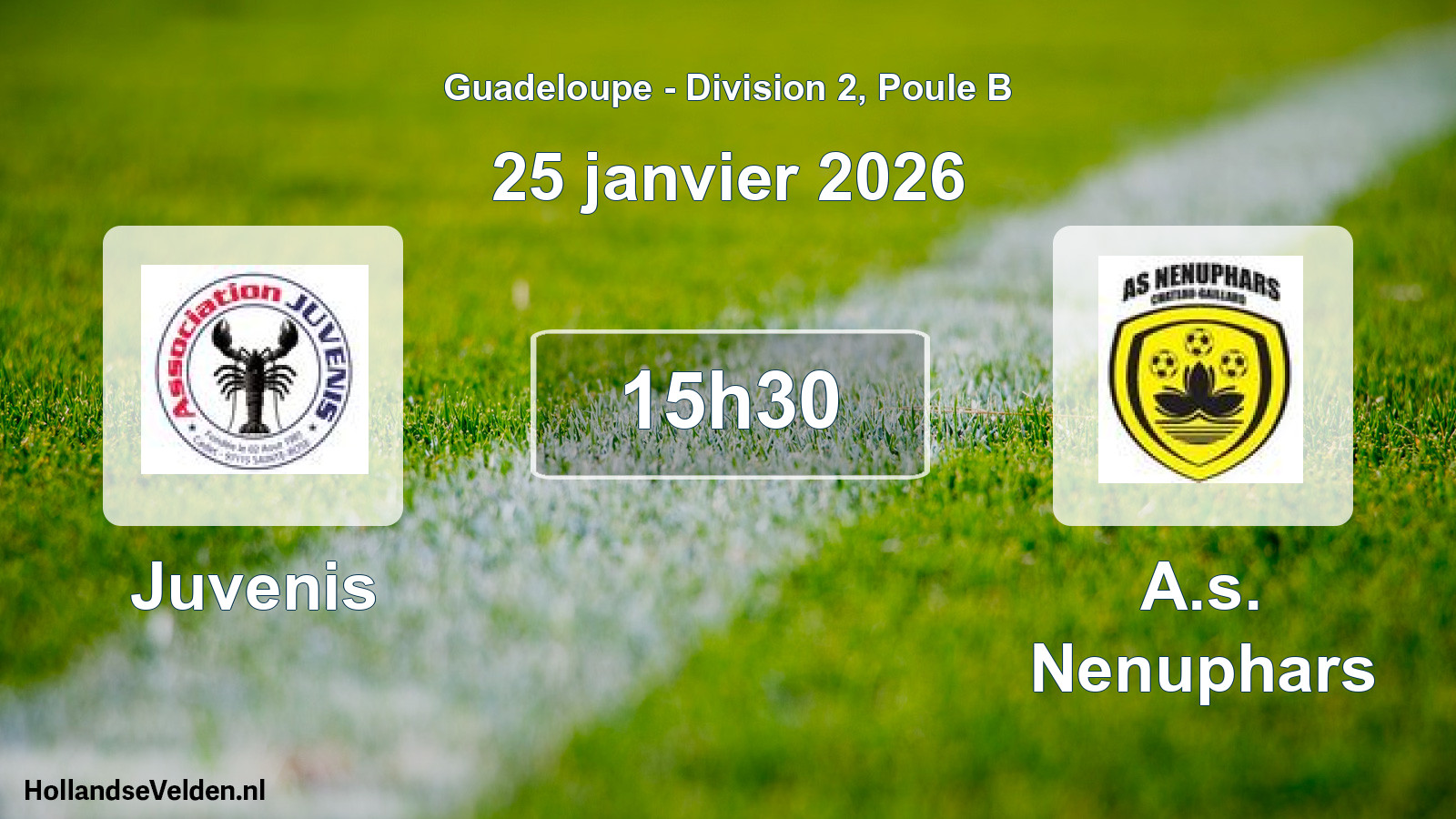 Geplande wedstrijd: Juvenis - A.s. Nenuphars (25 januari 2026)