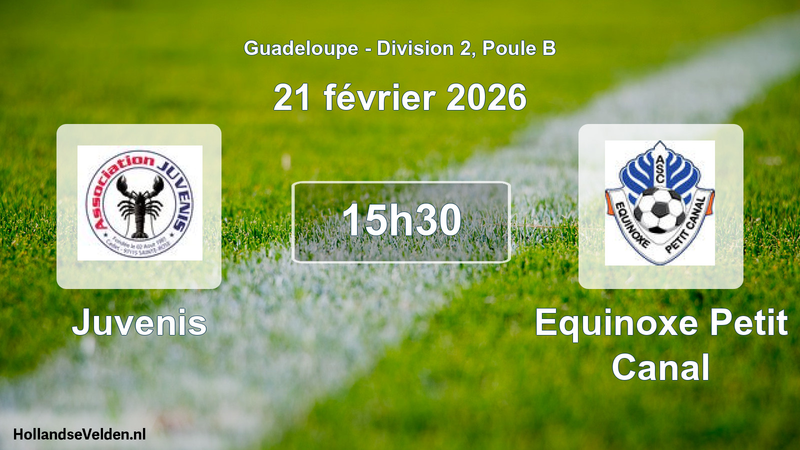 Scheduled Match: Juvenis - Equinoxe Petit Canal (21 February 2026)