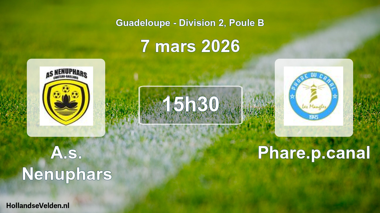 Scheduled Match: A.s. Nenuphars - Phare.p.canal (7 March 2026)