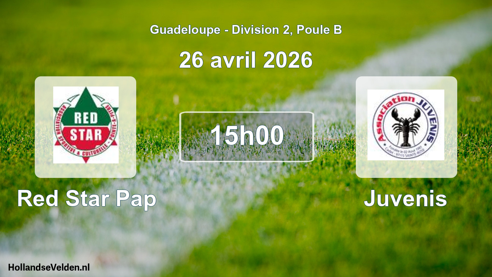 Geplande wedstrijd: Red Star Pap - Juvenis (26 april 2026)
