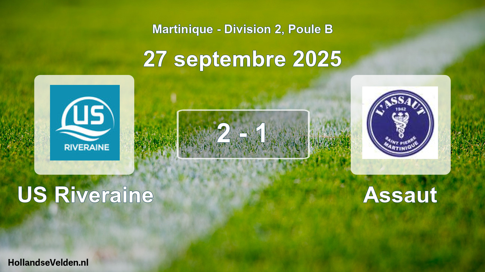 Match joué: US Riveraine - Assaut 2 - 1 (27 septembre 2025)