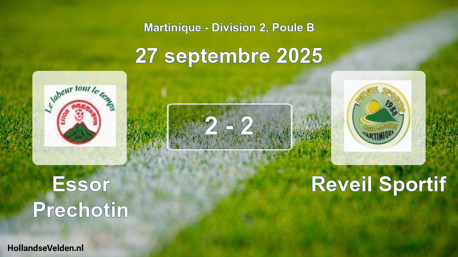 Match joué: Essor Prechotin - Reveil Sportif 2 - 2 (27 septembre 2025)