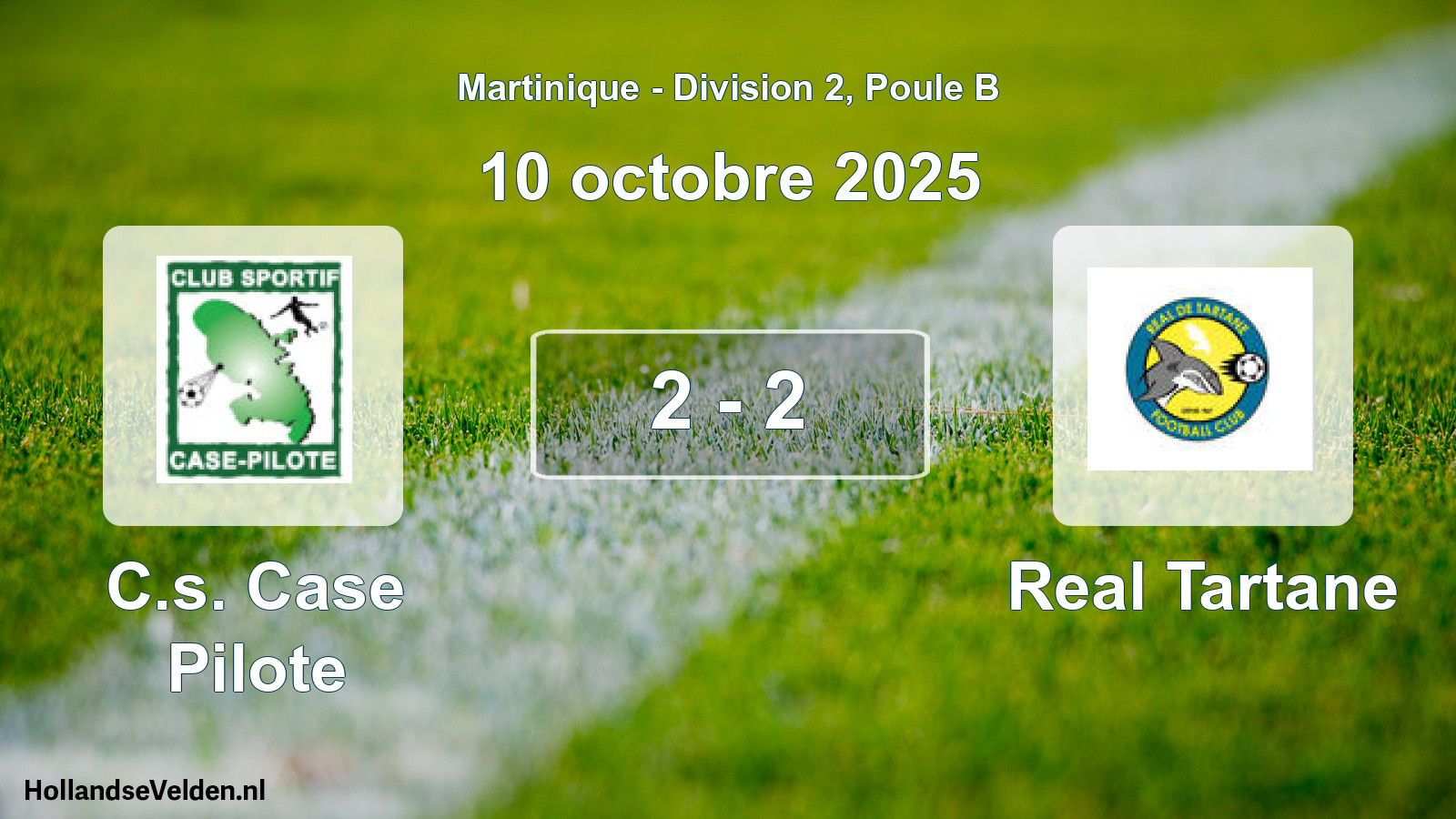 Match joué: C.s. Case Pilote - Real Tartane 2 - 2 (10 octobre 2025)
