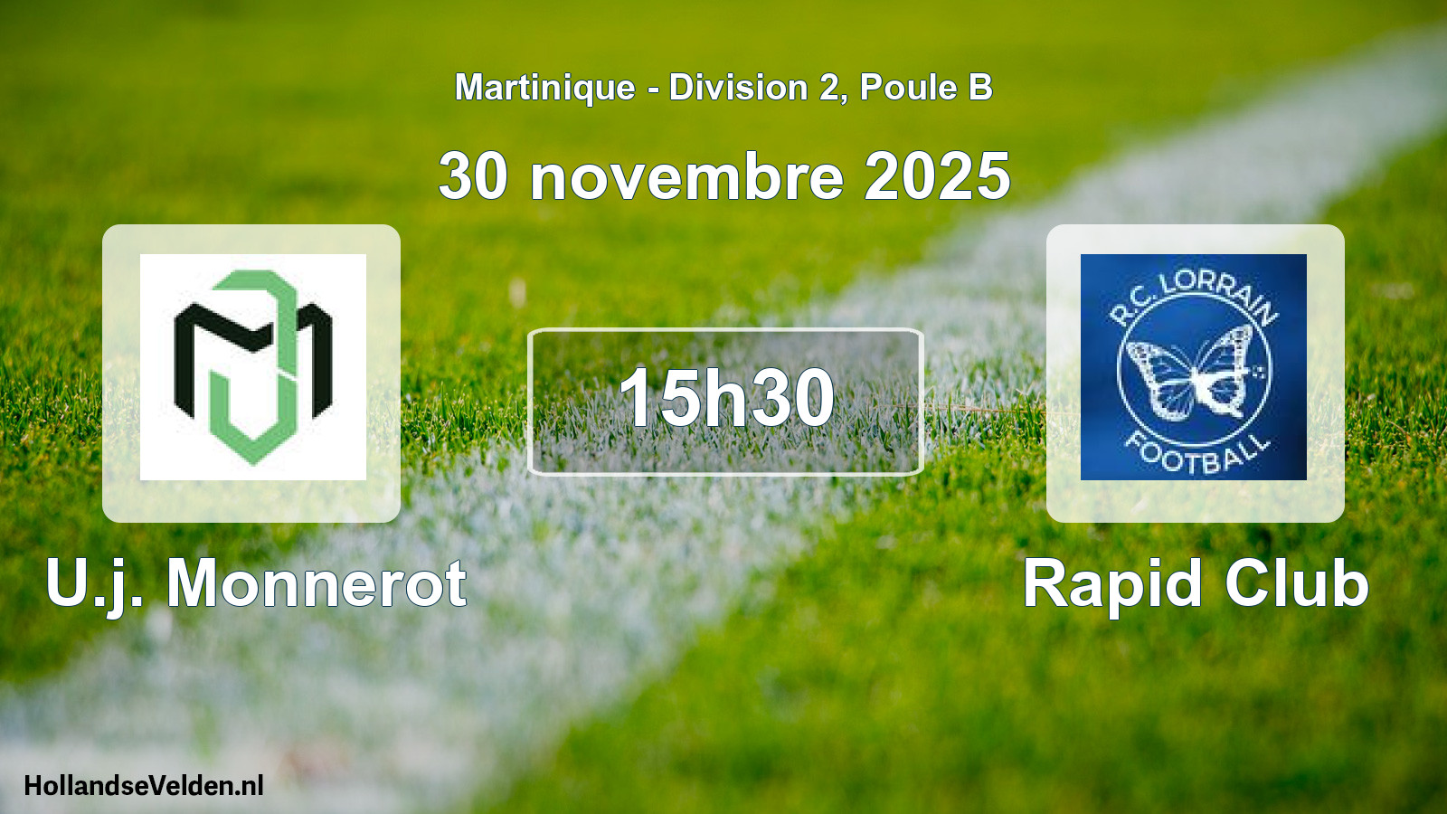 Scheduled Match: U.j. Monnerot - Rapid Club (30 November 2025)