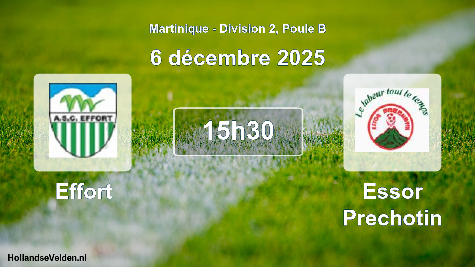 Match programmé: Effort - Essor Prechotin (6 décembre 2025)