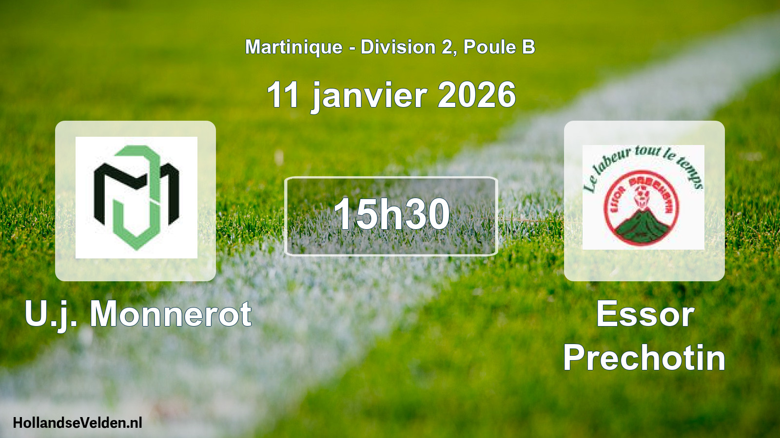 Scheduled Match: U.j. Monnerot - Essor Prechotin (11 January 2026)