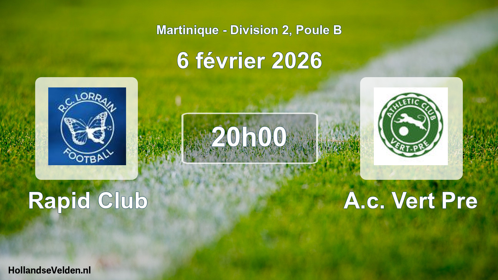 Scheduled Match: Rapid Club - A.c. Vert Pre (6 February 2026)